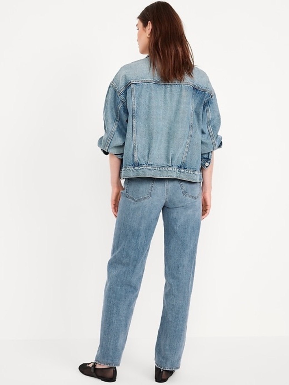 Old Navy High-Waisted OG Loose Jeans Size 10 Petite NWT - Picture 2 of 7